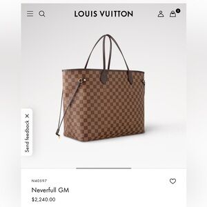 Louis Vuitton Red Interior Tote